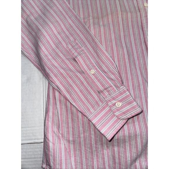 Polo Ralph Lauren Long Sleeve Custom Fit Button-Down Pink Striped Shirt NWT M - Picture 6 of 12